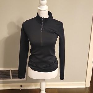 Black Nike Pro 1/4 zip size small